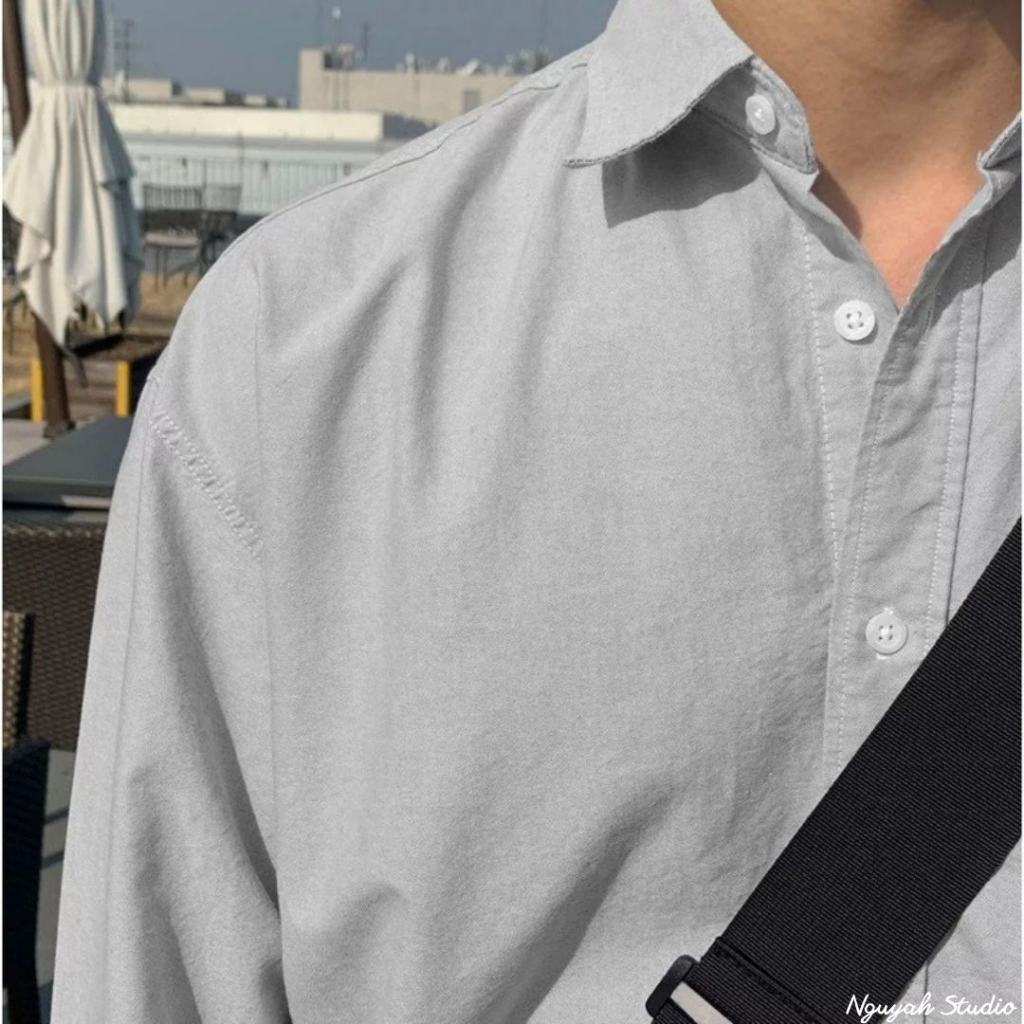 Sơ mi dài tay nam basic phong cách Hàn Quốc