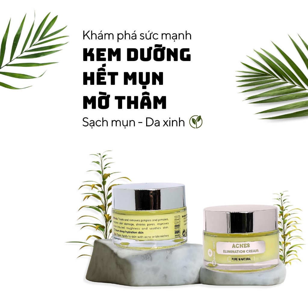 Kem Giảm Mụn Ẩn ,Mụn Đầu Đen ,Mụn Thâm Doctor Care Acnes Elimination cream Cho Da Dầu 30g