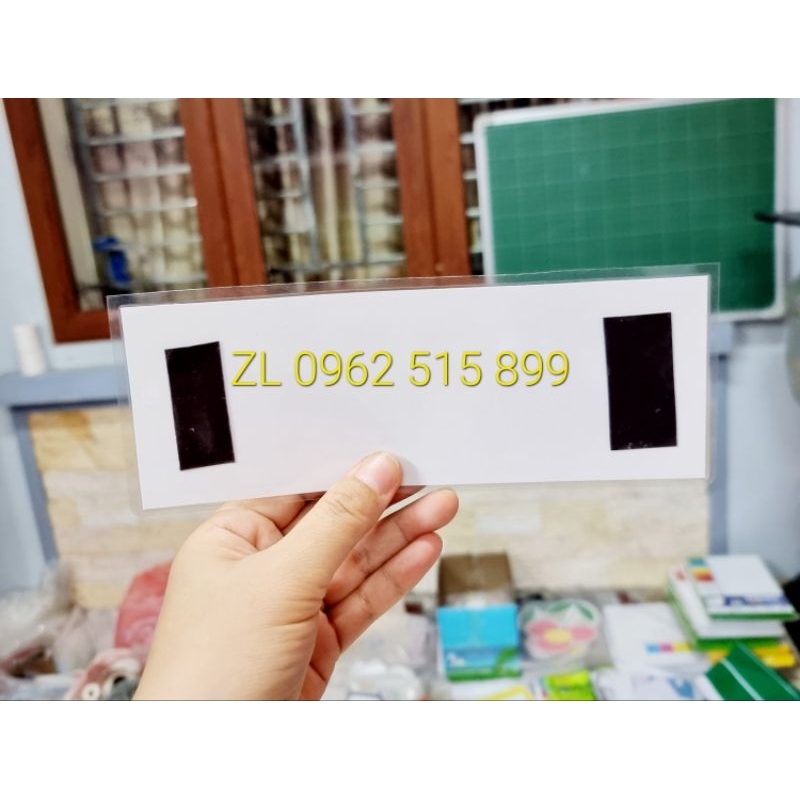 Sét 10 thẻ từ 1/3 A4 kẻ ngang trắng