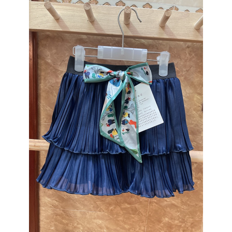 Chân Váy xếp ly chân váy xoè đi học cho bé Gái