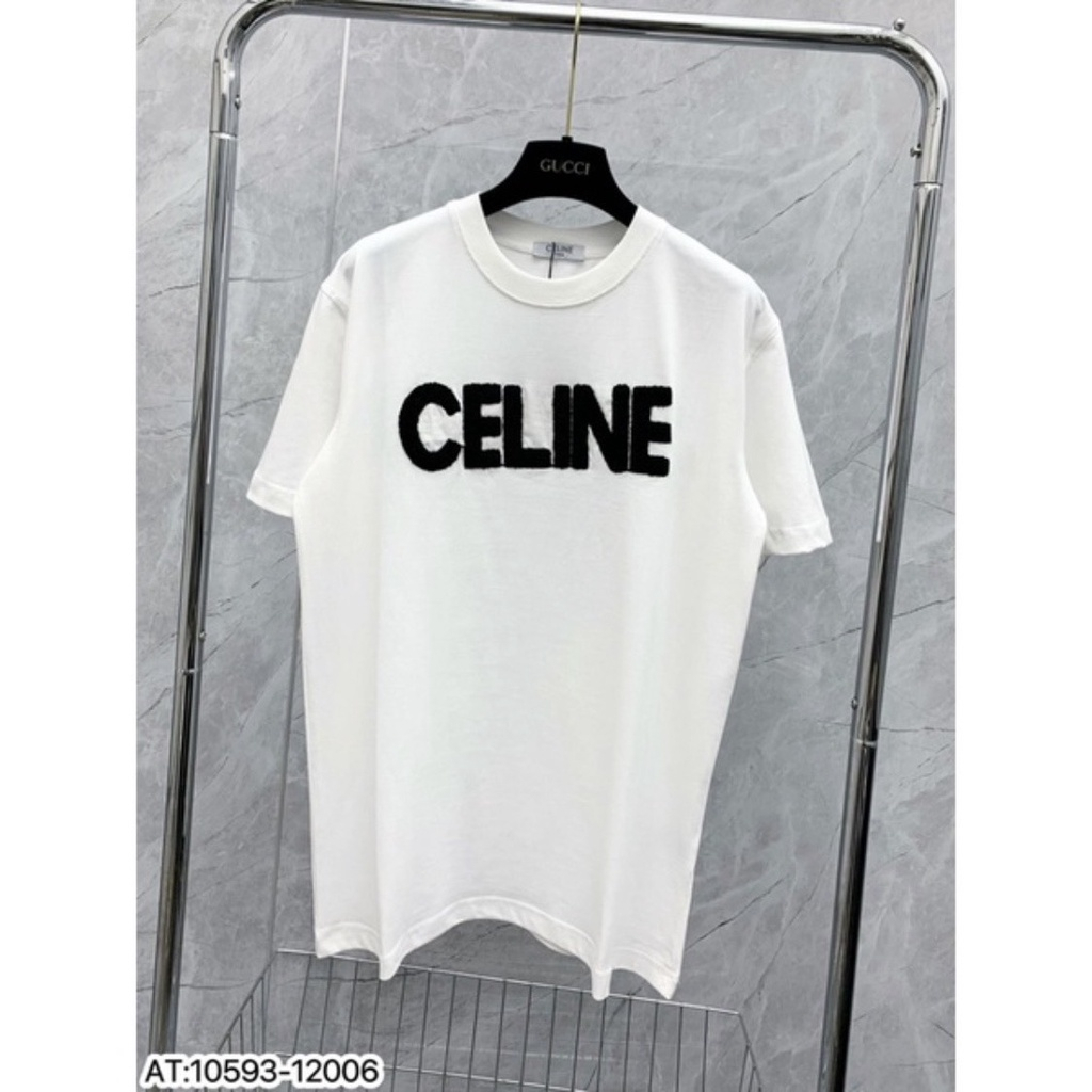 Áo Phông Nam Nữ Logo chữ in Siêu Đẹp áo thun cộc tay unisex form dáng rộng Cotton Co Giãn Cháy Phố Cực Hot