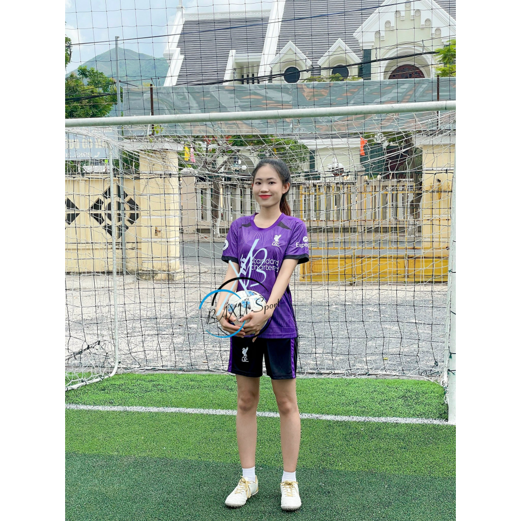 Bộ quàn áo bóng đá clb Liverpool tím mùa 2022 thiết kế Fan thun lạnh đẹp