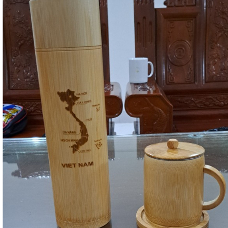 Bình giữ nhiệt tre, cốc tre có lõi inox