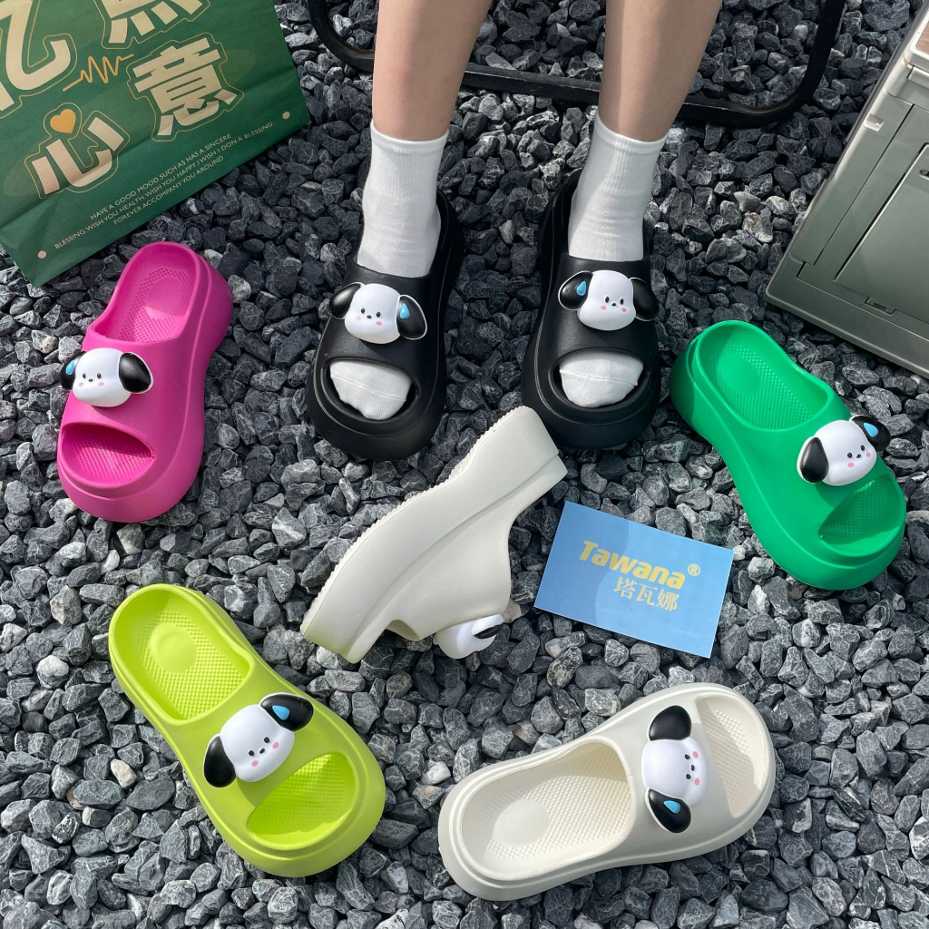 Dép Nữ Corgi đế 7cm Thời trang Phong Cách Tiểu Thư
