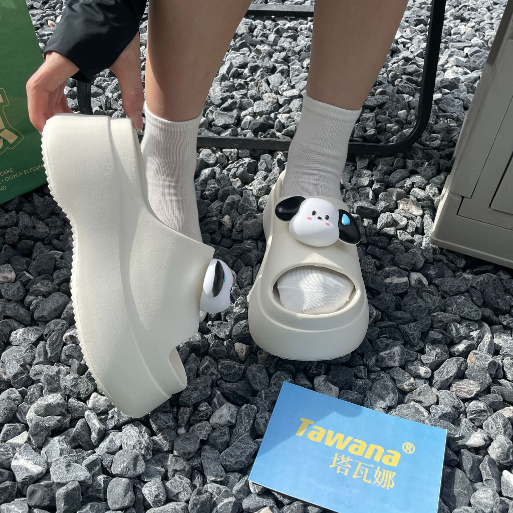 Dép Nữ Corgi đế 7cm Thời trang Phong Cách Tiểu Thư