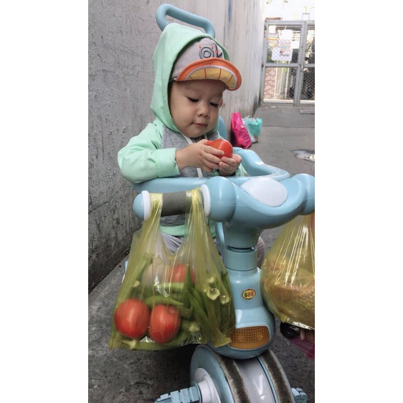Thanh Ly Xe đẩy xe đạp 3 bánh cho bé có thể xe tròi chân hoac xe đạp