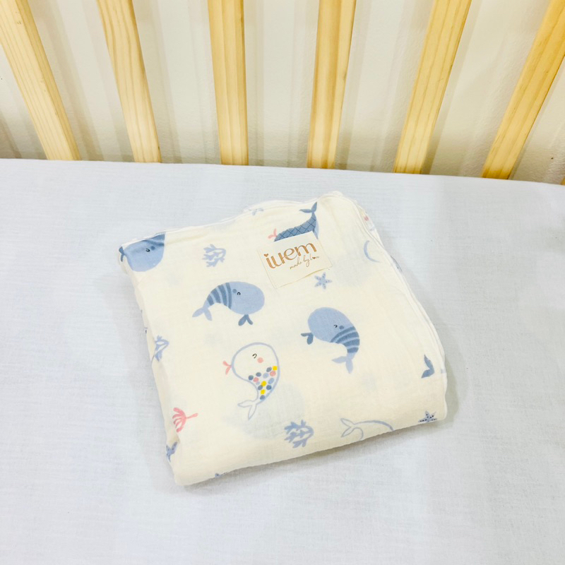 Chăn/Khăn tắm 4 lớp xô muslin cao cấp nhà iuem