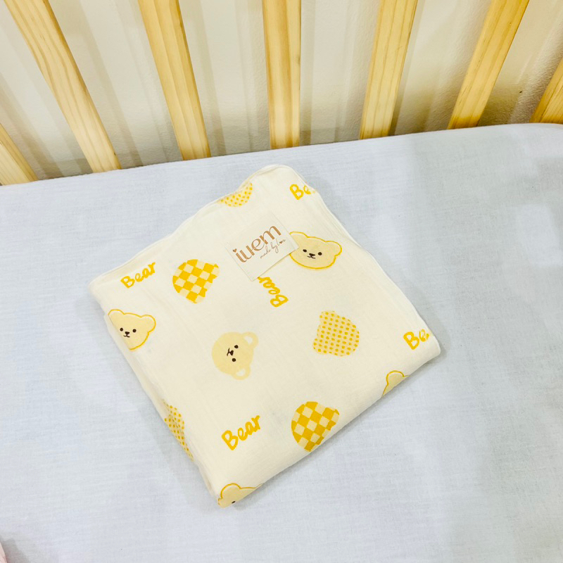 Chăn/Khăn tắm 4 lớp xô muslin cao cấp nhà iuem