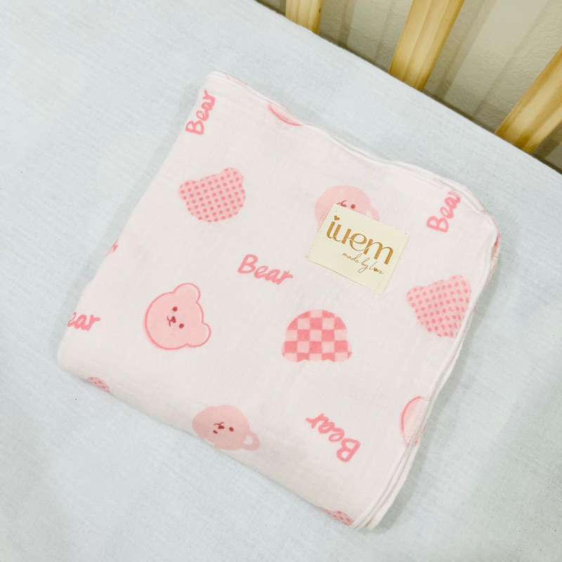 Chăn/Khăn tắm 4 lớp xô muslin cao cấp nhà iuem