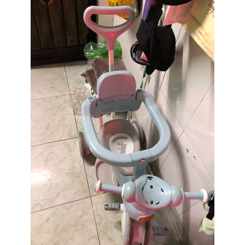 Thanh Ly Xe đẩy xe đạp 3 bánh cho bé có thể xe tròi chân hoac xe đạp