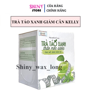 Trà Táo Xanh Giảm Cân Kelly Thảo Mộc Adela Detox Hộp 12 Gói Giảm Mỡ Bụng Cấp Tốc An Toàn Kiểm Soát Cân Nặng
