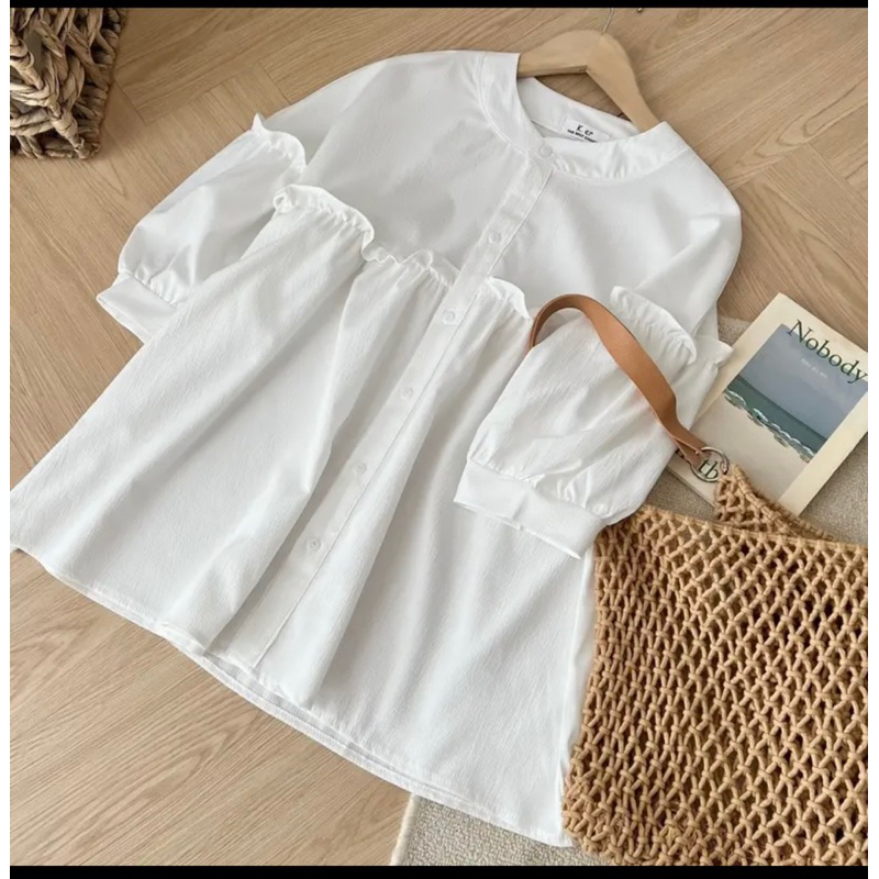 Sơ mi bầu dáng baby doll 40-130kg bigsize