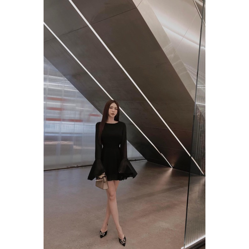 ĐẦM ROSE BLACK PINK ĐẦM ĐI TIỆC HỞ LƯNG VIIBODYSUIT