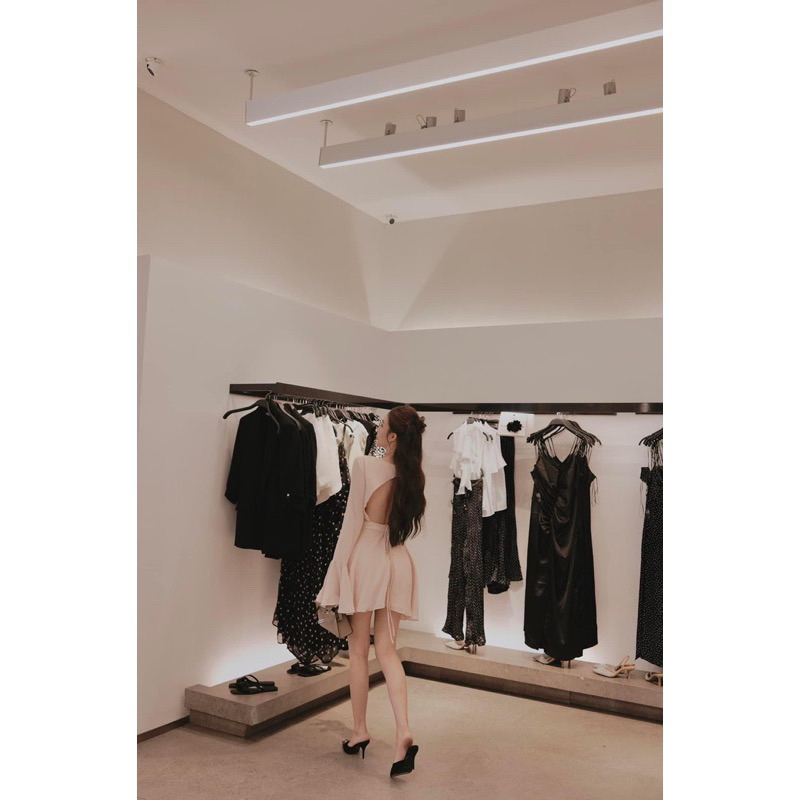 ĐẦM ROSE BLACK PINK ĐẦM ĐI TIỆC HỞ LƯNG VIIBODYSUIT