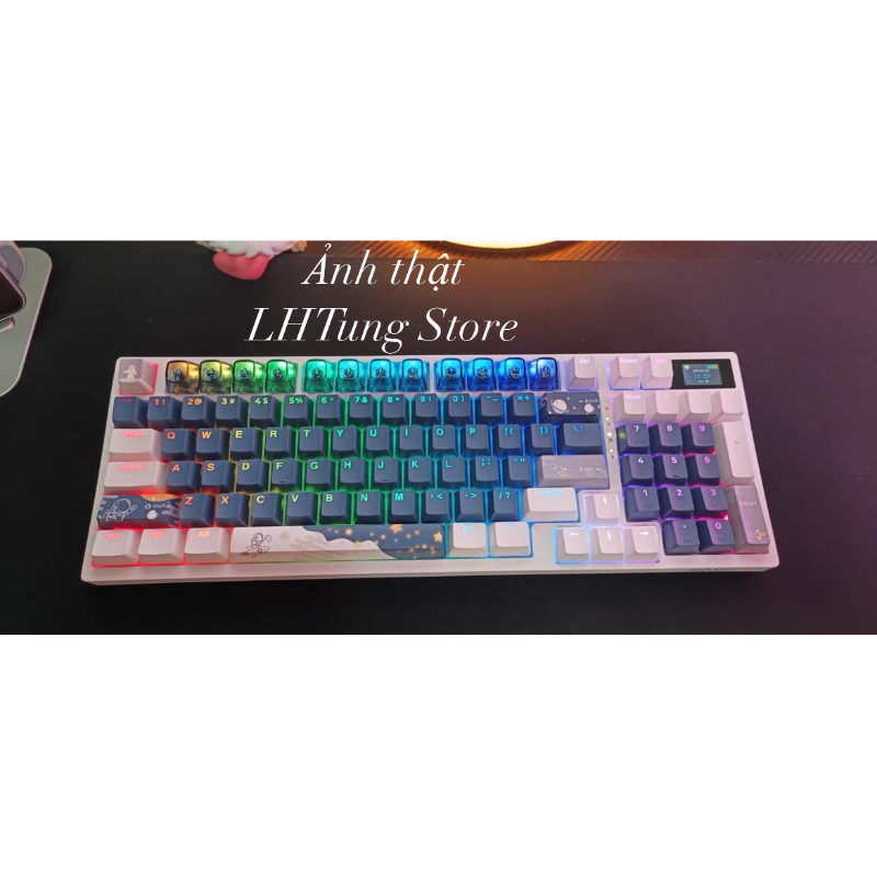 Bàn phím cơ BK98 full phím 3 mode RGB màn hình LCD