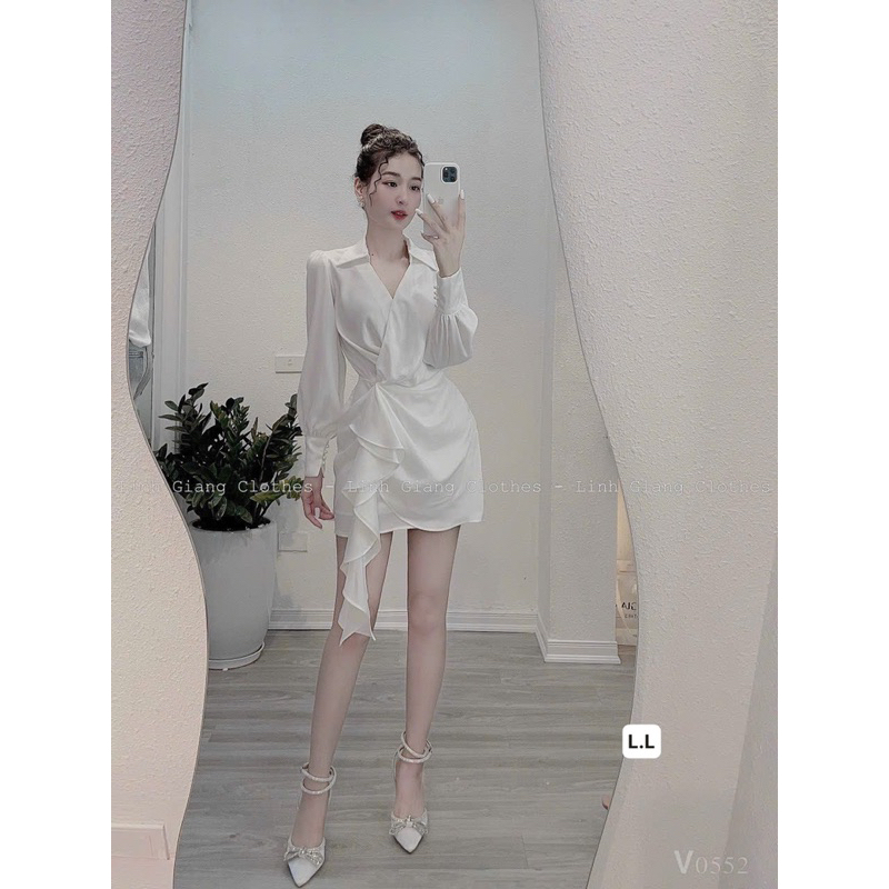 Váy lụa đính ngọc đi tiệc đi chơi siêu sang