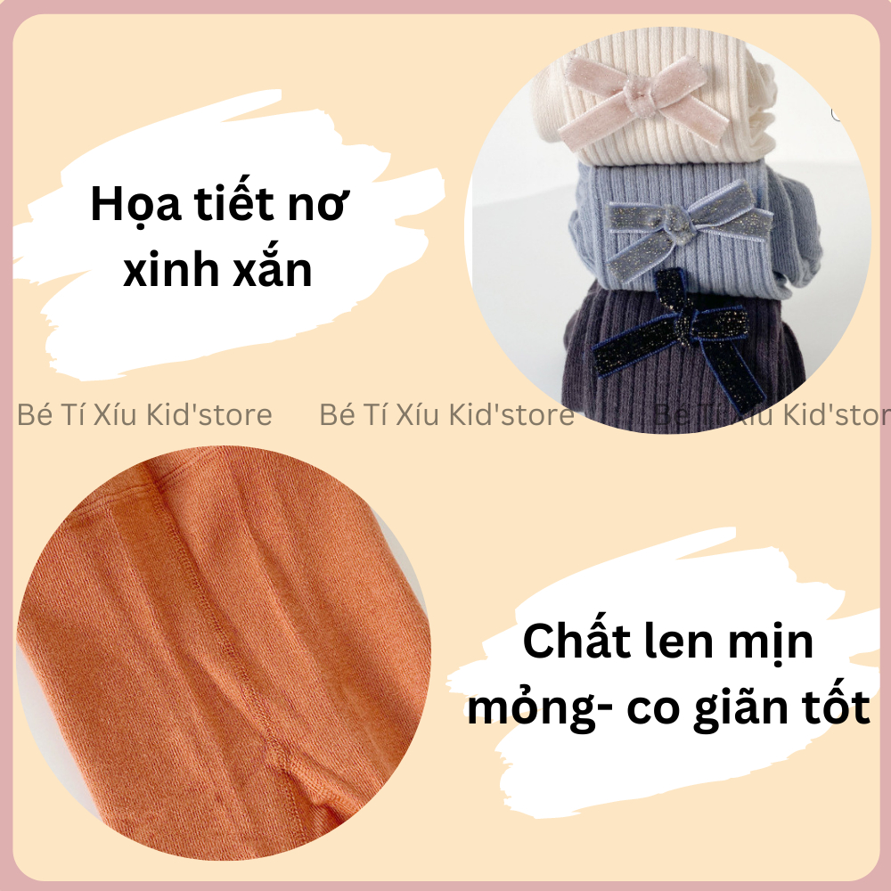Quần Tất Len Cả Bàn, Quần Legging Len 1-9 Tuổi Rẻ Đẹp Cho Bé Gái