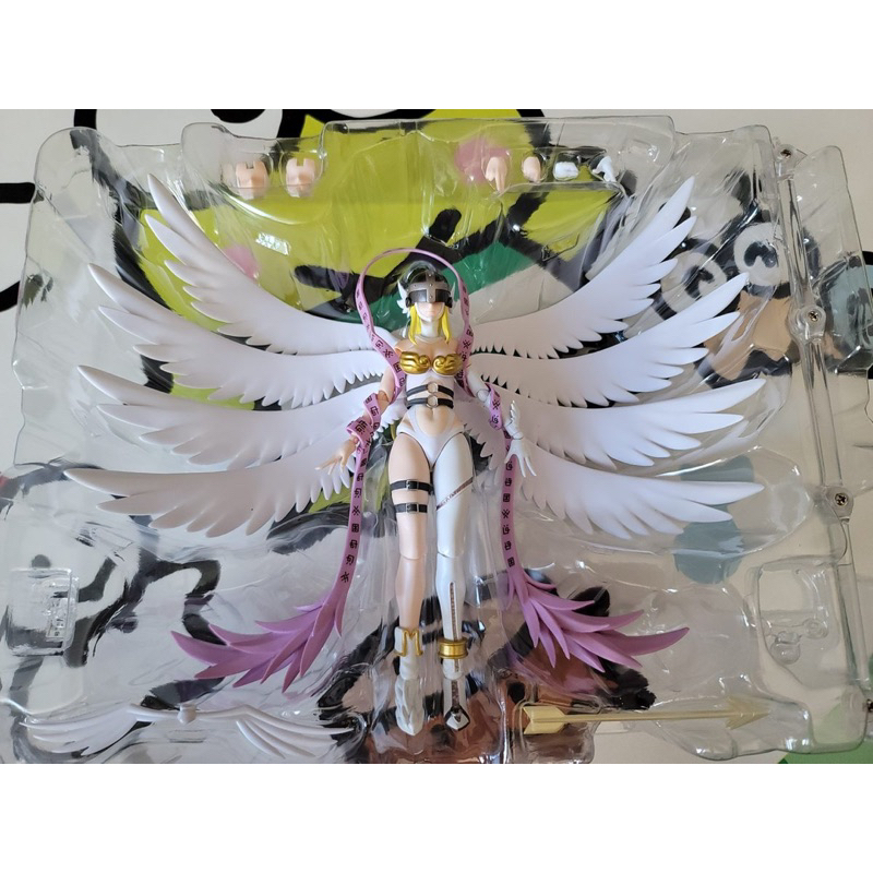 Mô hình nhân vật Angewomon Digimon SHF hàng chính hãng Bandai cử động khớp