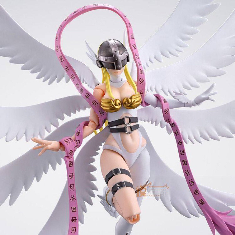 Mô hình nhân vật Angewomon Digimon SHF hàng chính hãng Bandai cử động khớp