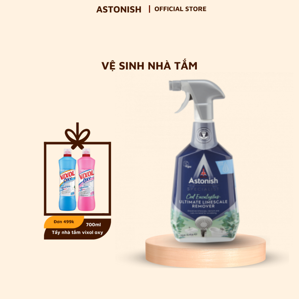 Vệ sinh các thiết bị nhà tắm hương chanh Astonish C6940 - 750ml