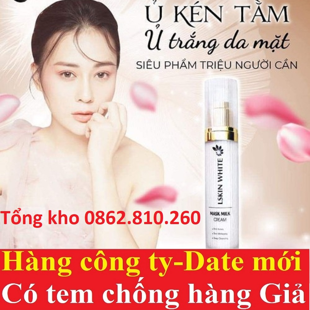 Ủ kén tằm lskin white đan thy trắng hồng mặt tự nhiên