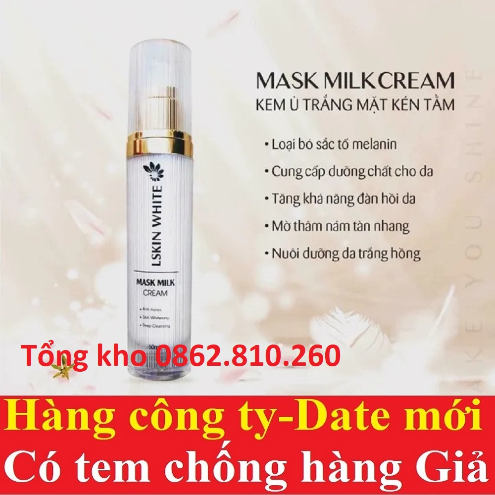 Ủ kén tằm lskin white đan thy trắng hồng mặt tự nhiên