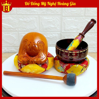  Bộ chuông mõ cao cấp nepal 4in, tụng kinh tại nhà.