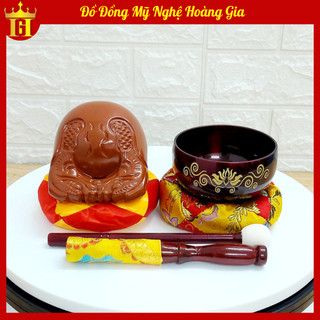 Bộ chuông mõ tụng kinh cao cấp 3,6in 