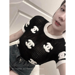 Áo len chữ Cha.Nel qcl1