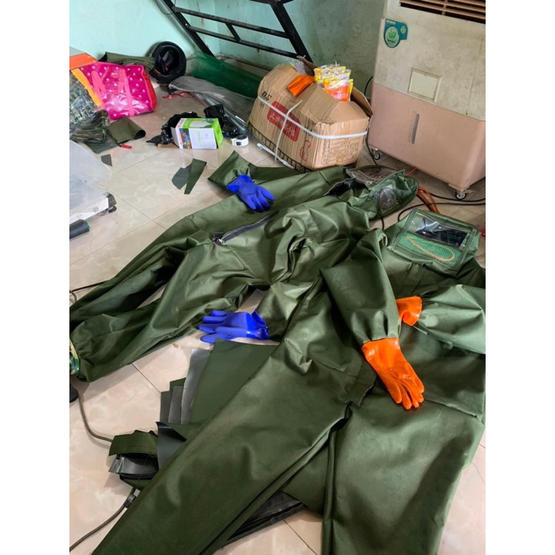 BỘ QUẦN ÁO BẮT ONG BẰNG VẢI KAKI SIÊU BỀN BỈ TẶNG THÊM QUẠT MÁT