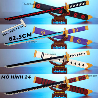 ✔️ mô hình đồ chơi xếp hình kiếm connection Kimetsu No Yaiba lắp ráp rèn luyện trí thông minh LINKGO mảnh răng cưa