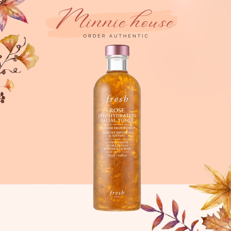 Nước hoa hồng Fresh Rose Deep Hydration Toner 250ml