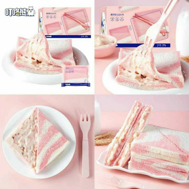 Bánh Bơ, Bánh Dâu Tây, Bánh Khoai Môn Sandwich 468g Hot Hit Hộp 8 cái