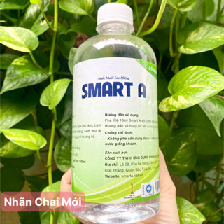 Dung dịch sát khuẩn Smart Anolyte ( Nước A ) chai 500ml an toàn từ thiên nhiên - Nước muối súc miệng Smart A
