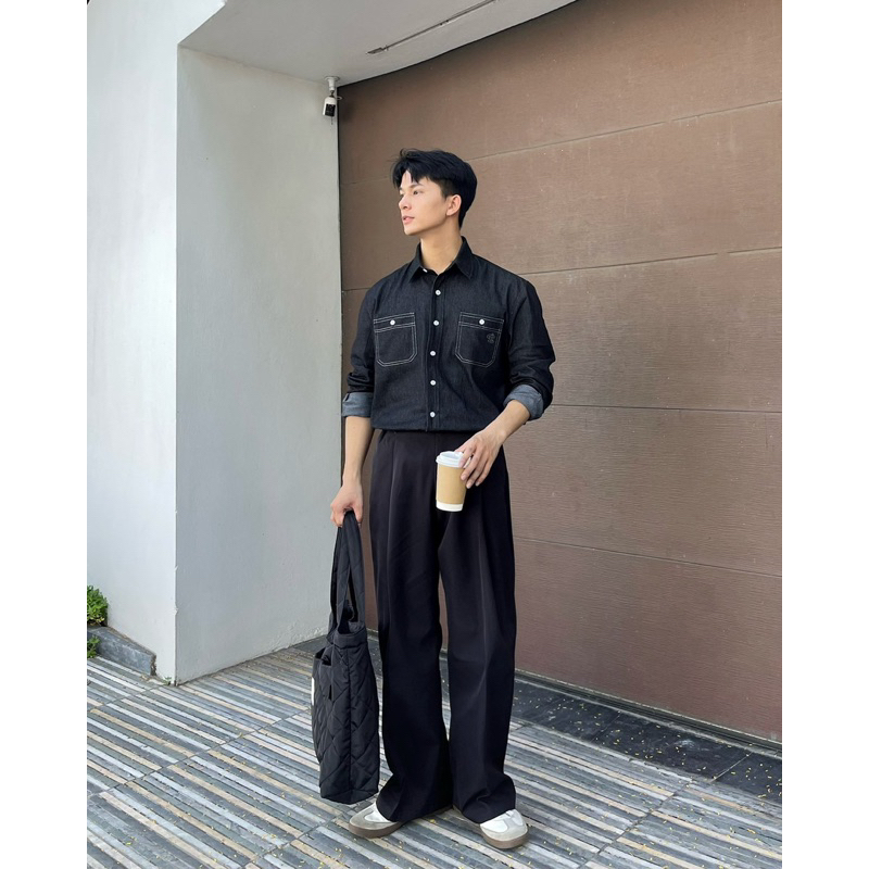 ÁO SƠ MI DENIM DÀI TAY VERSION 2 By ONDÉ