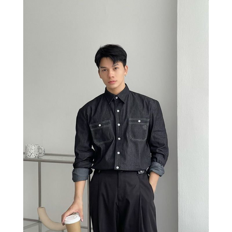ÁO SƠ MI DENIM DÀI TAY VERSION 2 By ONDÉ