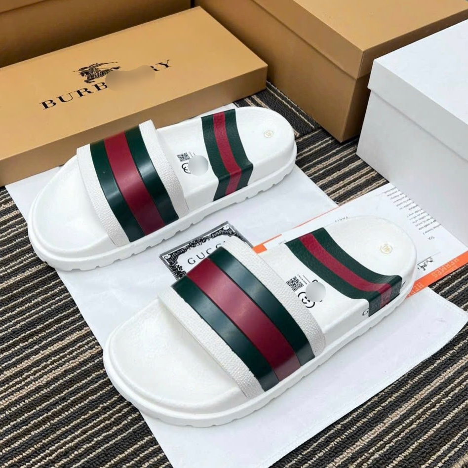 Dép nam quai ngang GC cao cấp y hình 2 màu ,Dép lê bảo bình tặng hộp