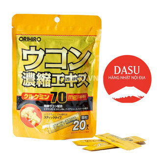  Tinh bột nghệ giải rượu ORIHIRO KOZU Nhật Bản túi 20 gói