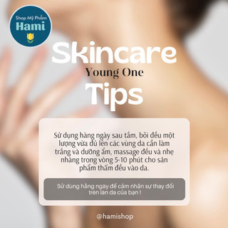 ( CHỮ XANH - KÍCH TRẮNG ) [Young One - CTY Bông Hồng Xanh] Kem kích trắng da body 250g
