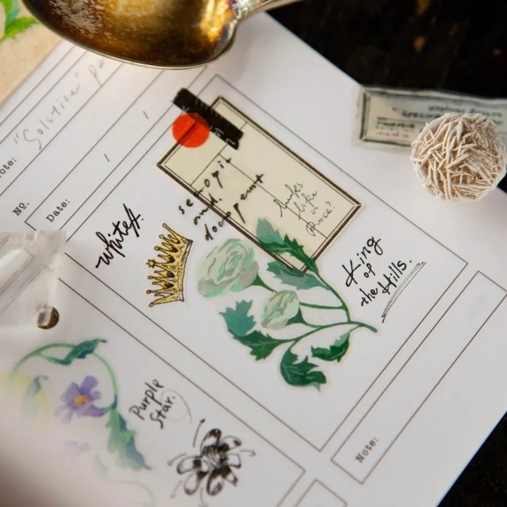 𝓑𝓾𝓵𝓵𝓮𝓽𝓳𝓸𝓾𝓻𝓷𝓪𝓵𝟏𝟏𝟓 ✿ Băng dính hãng OURS mẫu "Flower net" đa dạng loài hoa nhiều màu sắc nhẹ nhàng xinh xắn