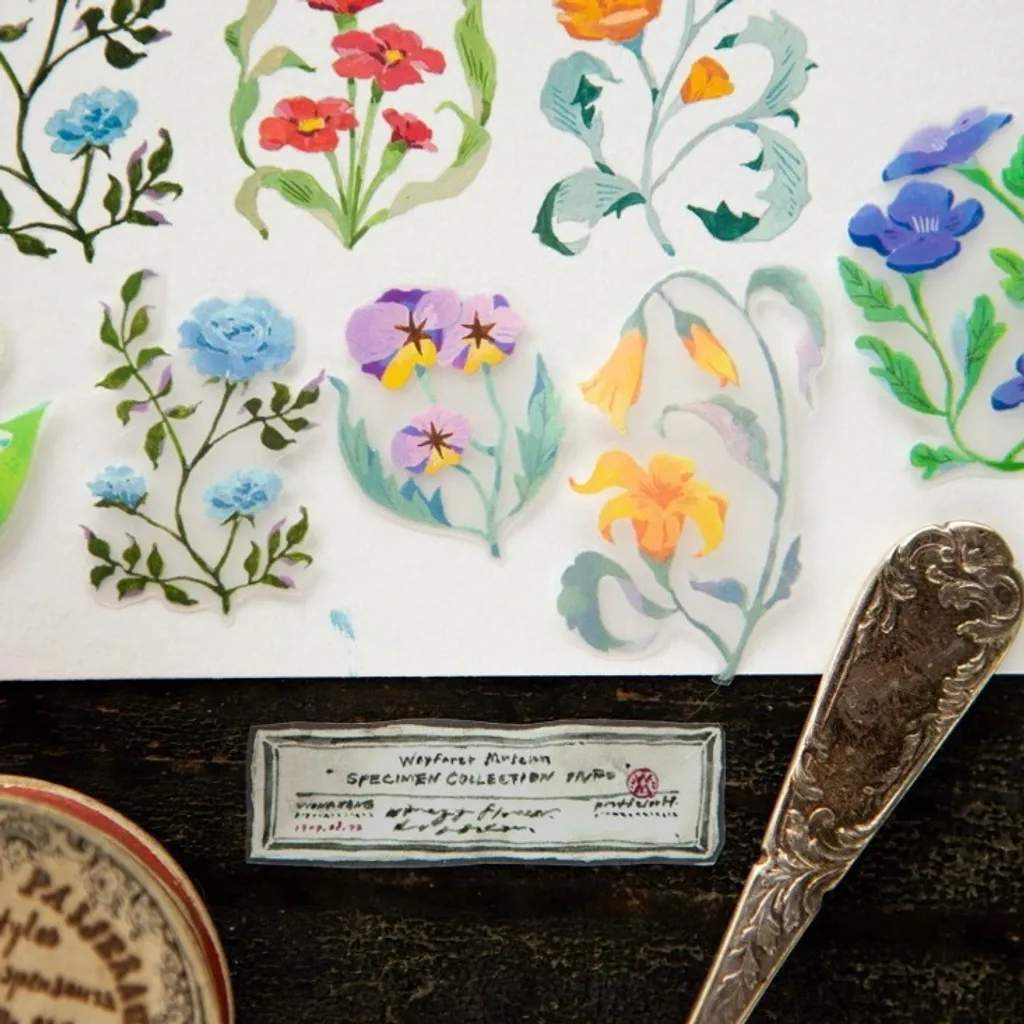 𝓑𝓾𝓵𝓵𝓮𝓽𝓳𝓸𝓾𝓻𝓷𝓪𝓵𝟏𝟏𝟓 ✿ Băng dính hãng OURS mẫu "Flower net" đa dạng loài hoa nhiều màu sắc nhẹ nhàng xinh xắn