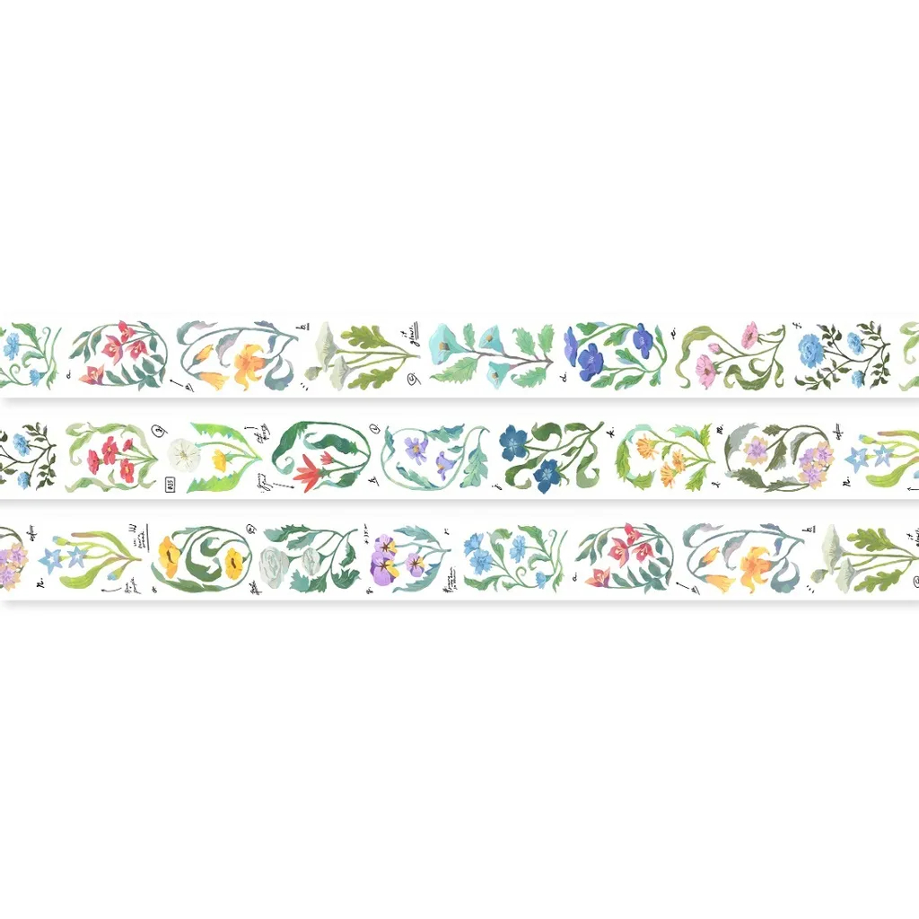 𝓑𝓾𝓵𝓵𝓮𝓽𝓳𝓸𝓾𝓻𝓷𝓪𝓵𝟏𝟏𝟓 ✿ Băng dính hãng OURS mẫu "Flower net" đa dạng loài hoa nhiều màu sắc nhẹ nhàng xinh xắn