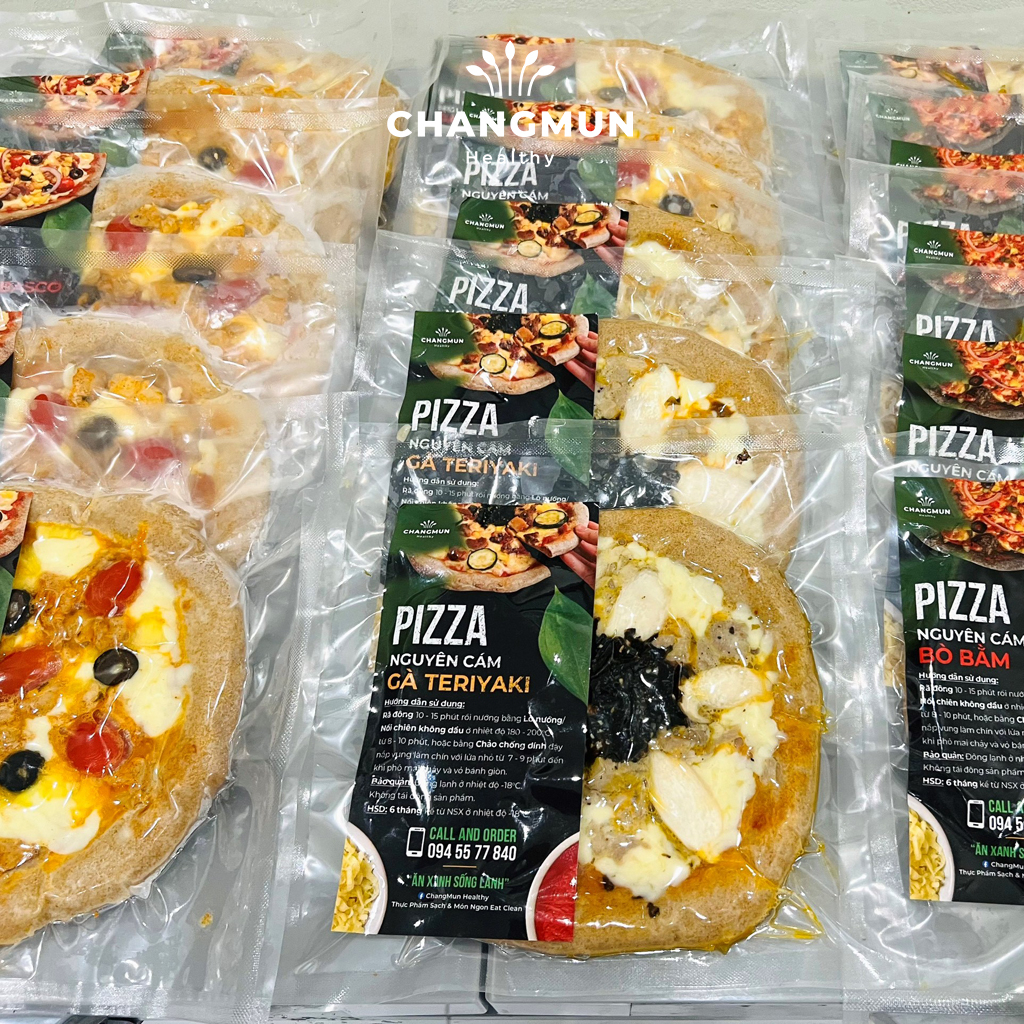 Bánh Pizza Nguyên Cám chuẩn vị Ý 𝐂𝐡𝐚𝐧𝐠𝐦𝐮𝐧 𝐇𝐞𝐚𝐥𝐭𝐡𝐲 size 18cm 270gr