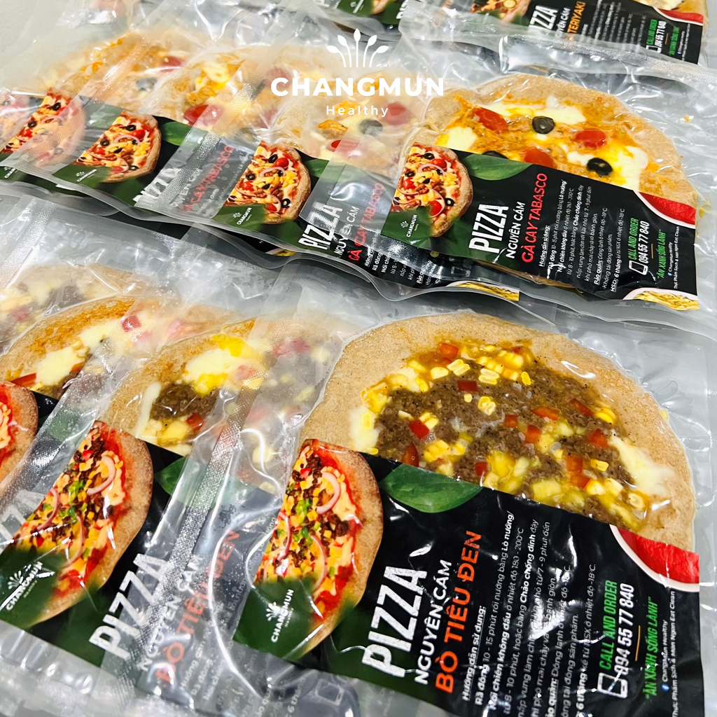 Bánh Pizza Nguyên Cám chuẩn vị Ý 𝐂𝐡𝐚𝐧𝐠𝐦𝐮𝐧 𝐇𝐞𝐚𝐥𝐭𝐡𝐲 size 18cm 270gr
