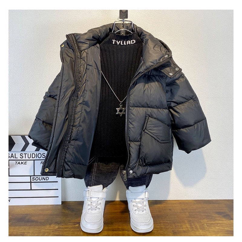 Áo khoác phao béo cho bé trai trần bông siêu nhẹ size đại cho bé 15-45kg FROM TO KO TĂNG SZ