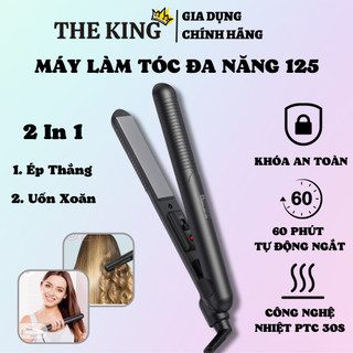Máy ép duỗi tóc mini chính hãng KIPOZI 125 cao cấp máy uốn tóc làm xoăn, máy ép tóc thẳng - bảo hành 12 tháng