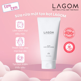 Sữa rửa mặt tạo bọt LAGOM Micro Foam 120ml