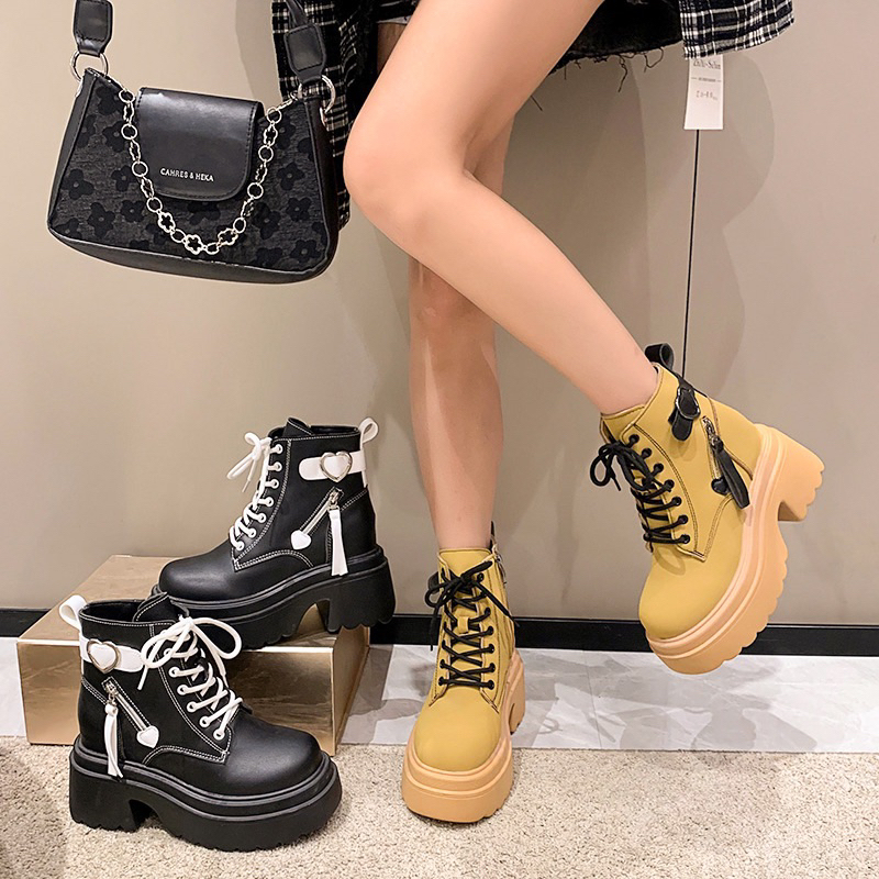 (ODER) Giày thời trang độn đế 10cm cao cổ