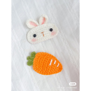DIY Kẹp tóc thỏ và cà rốt bằng len Handmade