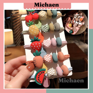 Dây buộc tóc siêu bền co dãn đính họa tiết cute Chun buộc tóc xinh xắn Michaen